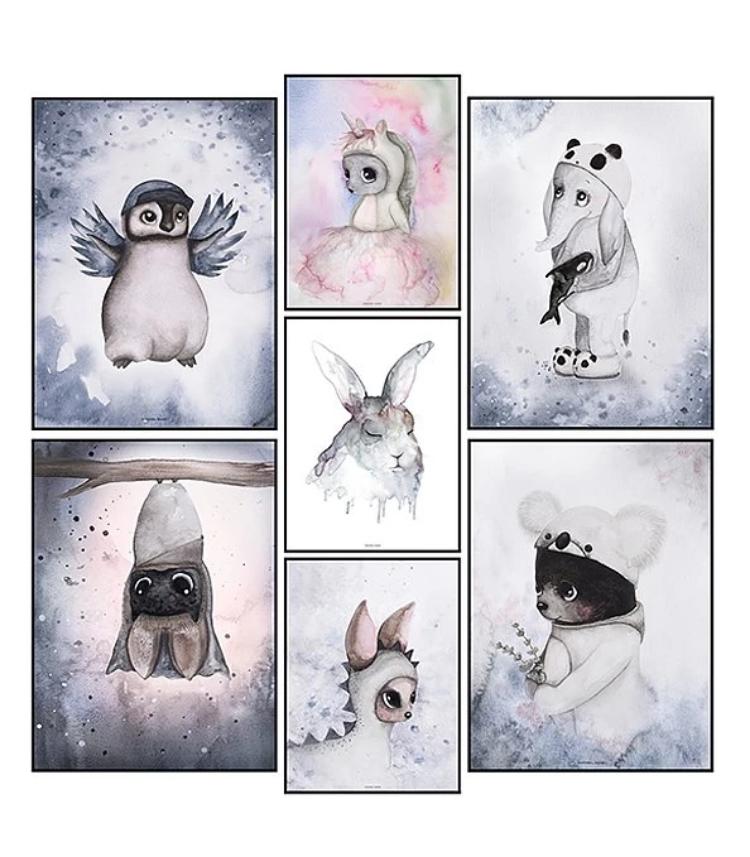 Doll House Prints - Animals - Mini Village