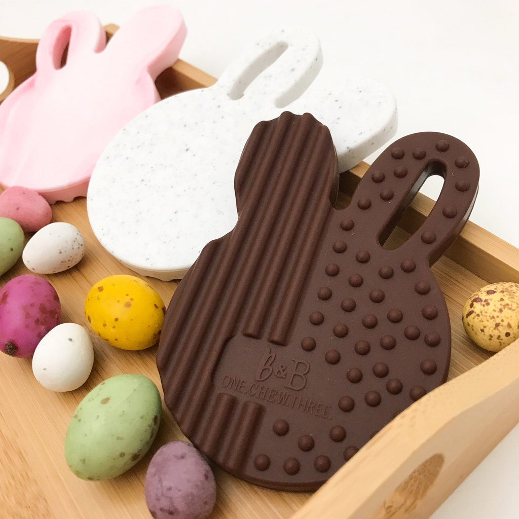 Chocolate Inspired Bunny Teether