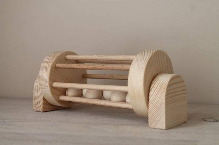 Wooden Rattle - Rolling Toy | Mini Village